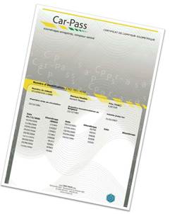 certificat Car-Pass